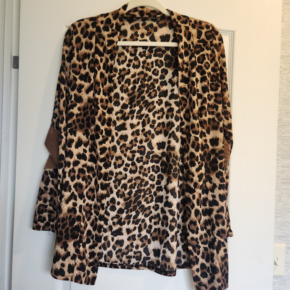 Unbranded Leopard Print Kimono Size S Euc
